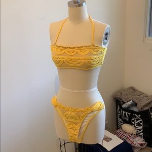 PilyQ Yellow Bikini Set With Xtra Matching Top